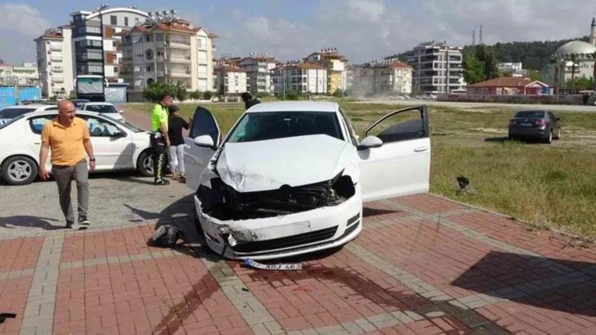 Almak istediği araçla test sürüşüne çıktı, 100 metre gitmeden kaza yaptı