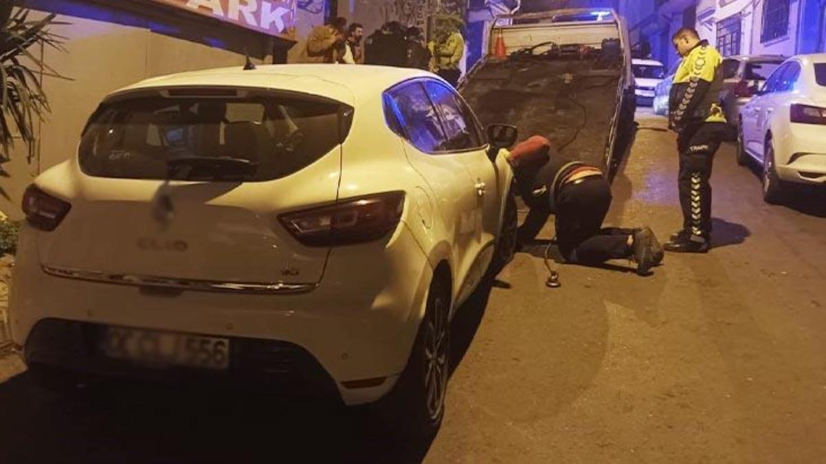 Dur ihtarına uymayan sürücü, polisi kaputun üzerine götürdü