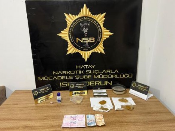 Hatay Emniyet Müdürlüğü görevlilerince uyuşturucu