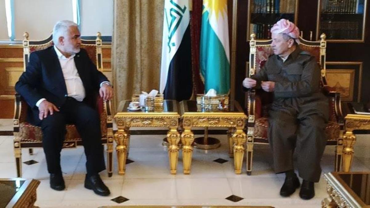 HÜDA PAR Genel Başkanı Zekeriya Yapıcıoğlu, Erbil'de Barzani ile görüştü