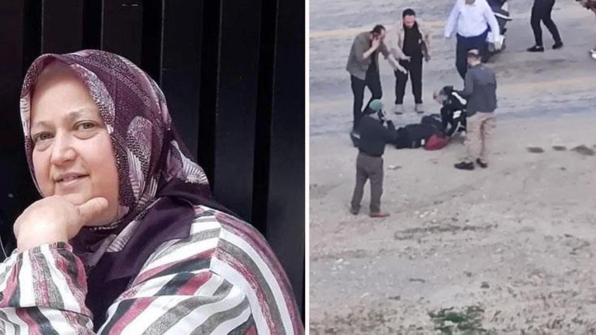 Karşı şeride geçip devrilen motosiklette bulunan anne öldü, oğlu yaralandı