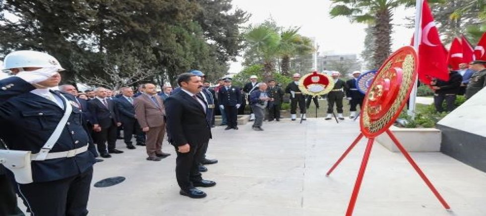 Valimiz Mustafa MASATLI, 18 Mart Çanakkale Zaferi’mizin 110. Yıl Dönümü münasebetiyle düzenlenen Anma Töreni’ne katıldı