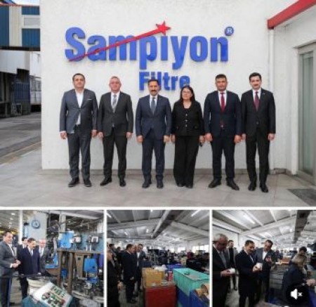 Şampiyon Filtre Valimiz Mustafa MASATLI, ilimizde faaliyet gösteren İskenderun Şampiyon Filtre A.Ş.’yi ziyaret ederek incelemelerde bulundu.