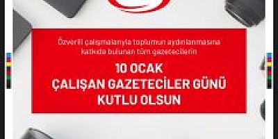 10 Ocak Çalışan Gazeteciler Günü