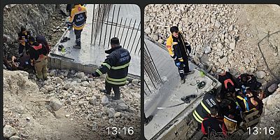 Antakya  Defne çekmece mahallesi inşaat temeline düşen vatandaş ekiplerimiz tarafından kurtarılıp 112 sağlık ekiplerine teslim edilmiştir