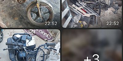 aramada, 6 adet çalıntı motosiklet ve motosikletlere ait parçalar ele 