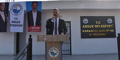 ‘ARSUZ BELEDİYESİ KARAAĞAÇ ŞARKONAK GASİLHANESİ’NİN TESLİM TÖRENİ GERÇEKLEŞTİRİLDİ  