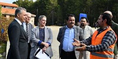  BAŞKAN İBRAHİM ÇENET, ZORKUN ŞENLİK TEPESİ’NDE İNCELEMELERDE BULUNDU