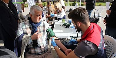 BELENLİ VATANDAŞLAR SAĞLIK ÖLÇÜMÜNE KATILDI