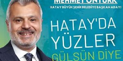 Cumhur Ittifaki Hatay Büyükşehir Belediye Başkan Adayımız Sn. Mehmet ÖNTÜRK beyefendinin aday tanıtım toplantısına tüm basın mensuplarımız davetlidir.   