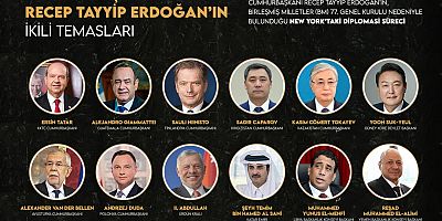 Cumhurbaşkanı Recep Tayyip Erdoğan’ın, Birleşmiş Milletler (BM) 77. Genel Kurulu nedeniyle bulunduğu New York’taki diplomasi süreci.