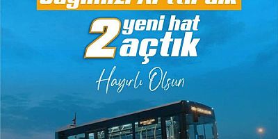 Diyarbakır Büyükşehir Belediyesi halkın hizmet etmek için gece otobüs seferleri açılmıştır