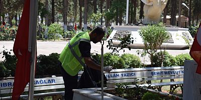 HBB, MEZARLIKLARDA ÇALIŞMALARINI SÜRDÜRÜYOR