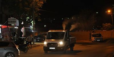 HBB’NİN GECE İLAÇLAMALARIYLA HAŞERELERE GEÇİT YOK