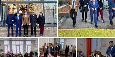 İskenderun Kaymakamı SN Muhammet Önder, İlçe Milli Eğitim Müdürü Ali Haytaz ile birlikte; 