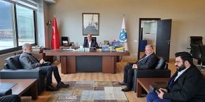 İTSO Başkanı Yılmaz ve Muhasip Üye Kuran İskenderun Deniz Ticaret Odasını Yeni Yerinde Ziyaret Ettiler