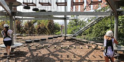 KÜÇÜKÇEKMECE BELEDİYESİ MACERA PARKLARINA ZİYARETÇİ AKINI