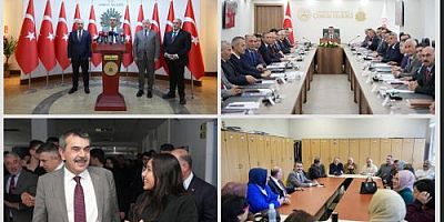 Millî Eğitim Bakanı Yusuf Tekin, İl Eğitim Değerlendirme Toplantısına Başkanlık Etti, Ardından Şehit Abdullah Tayyip Olçok Anadolu Lisesi Öğrenci ve Öğretmenleriyle Sürpriz Bir Şekilde Bir Araya Geldi 